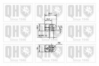 QUINTON HAZELL qts128298 -  Газовая пружина, крышка багажник